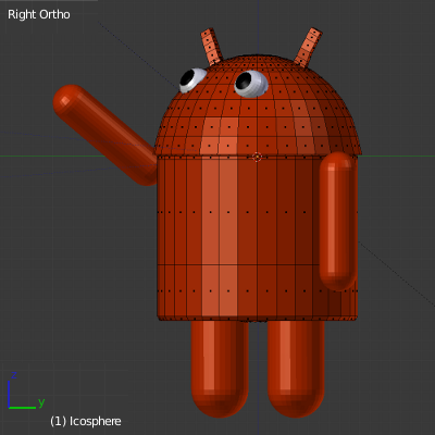 robot de android android vista larteral derecha suavizado
