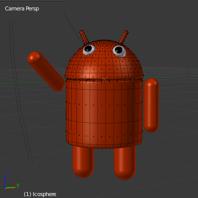 robot de android android vista frontal suavizado