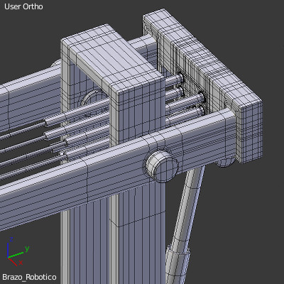 detalle pistones del brazo robotico vista libre