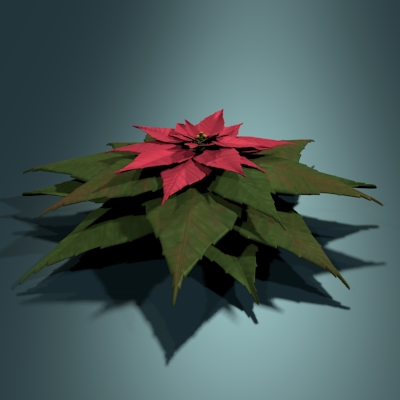 render de la flor de pascua