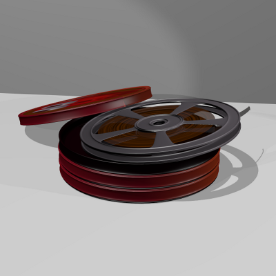 render frontal bobina de pelicula