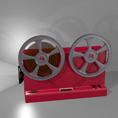 render  frontal del proyector