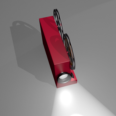 render lateral del proyector