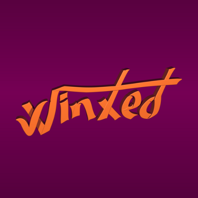 render del logo de winxed desde otro angulo