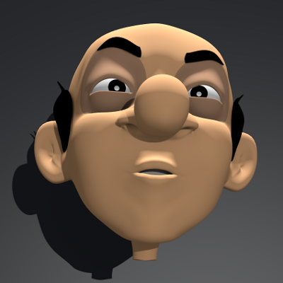 render expresion facial Morgan