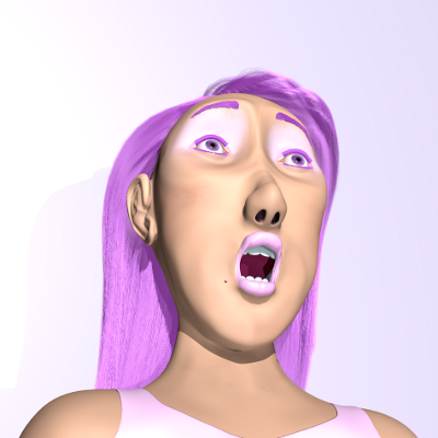 render facial sorprendida