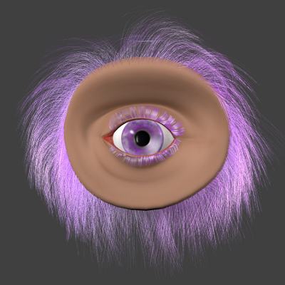 render frontal ojo