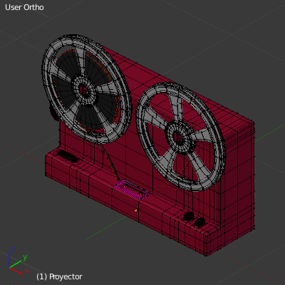 proyector vista libre lateral