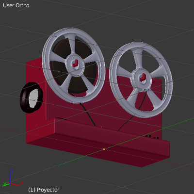 proyector vista libre en modo objeto