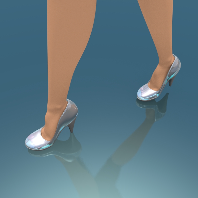 render de los zapatos de cristal